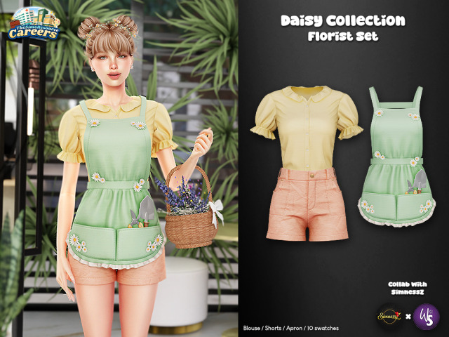 daisy-collection-
-florist-&-barista-sets-by-wisteriasims