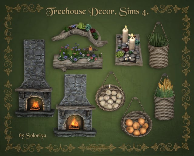 fairy-tree-house-decor-set.-sims-4-by-soloriya