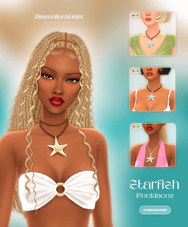 starfish-necklaces.-by-simscollectionist